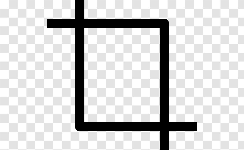 Rectangle Black Cross - Picture Frame - User Interface Transparent PNG