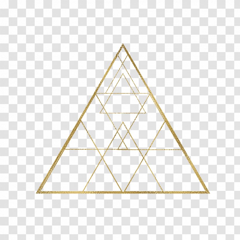 Golden Triangle Geometry - Pyramid Transparent PNG