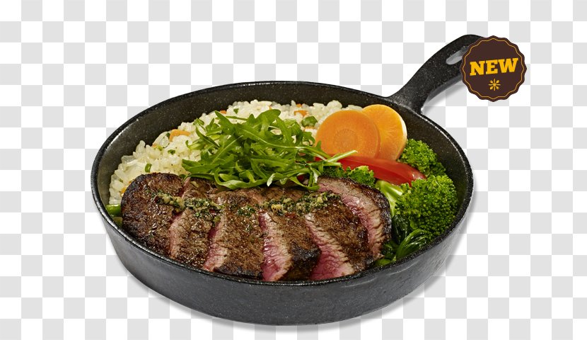 Sirloin Steak Barbecue Restaurant Dish - Garnish Transparent PNG