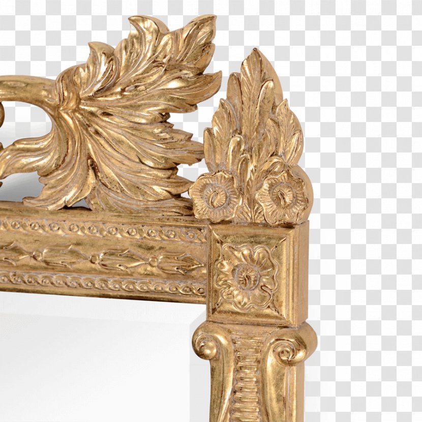 01504 Antique Brass Carving Transparent PNG
