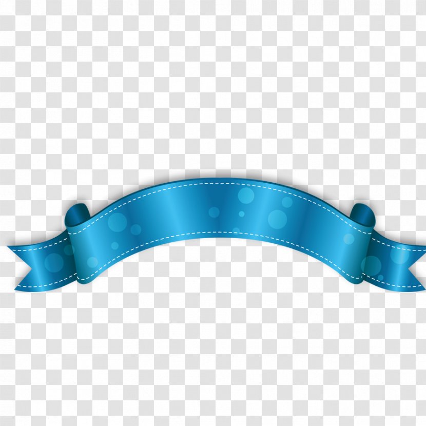 Blue Ribbon - Turquoise Transparent PNG