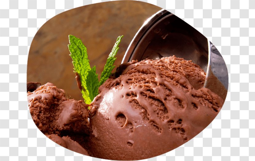Chocolate Ice Cream Italian Flavor Food - Pudding Transparent PNG