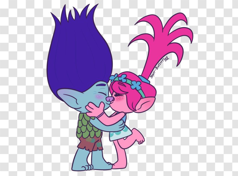 Trolls Kiss Clip Art - Tree - Branch Transparent PNG