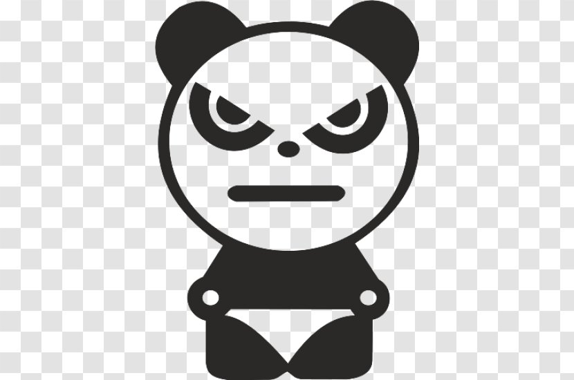 Sticker Decal Giant Panda Car Bear - Vinyl Group Transparent PNG