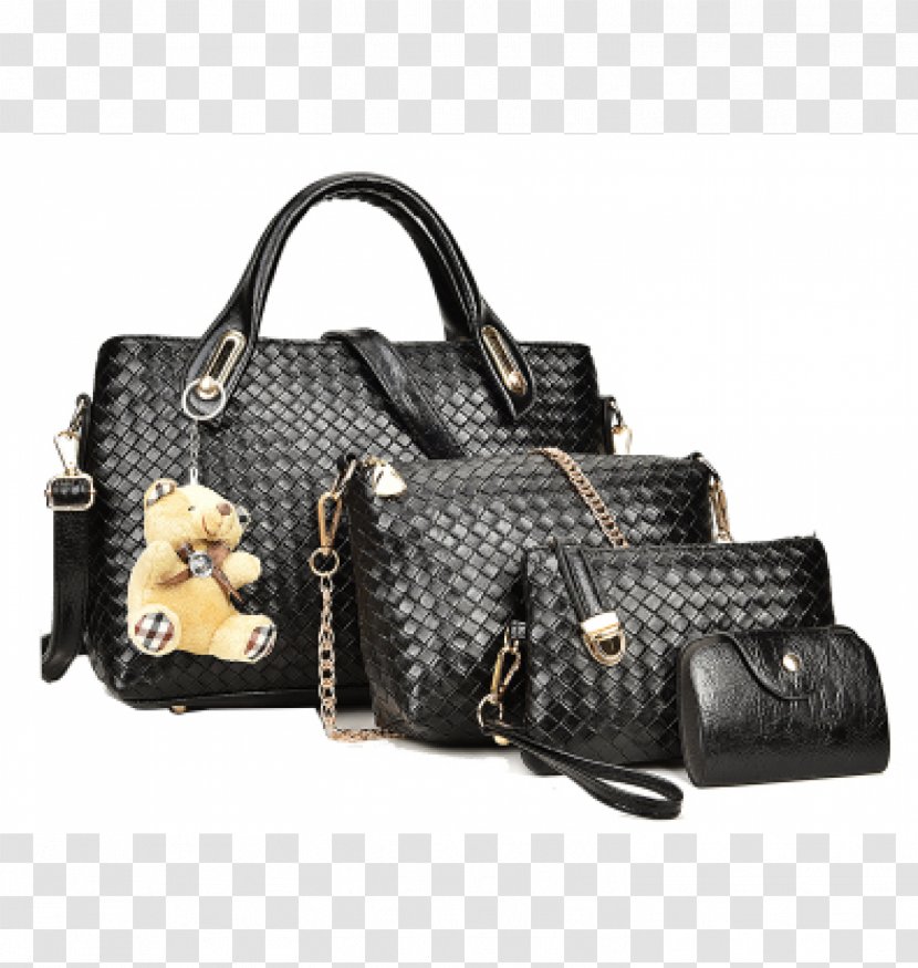 Handbag Messenger Bags Tote Bag Leather - Black - Purse Transparent PNG