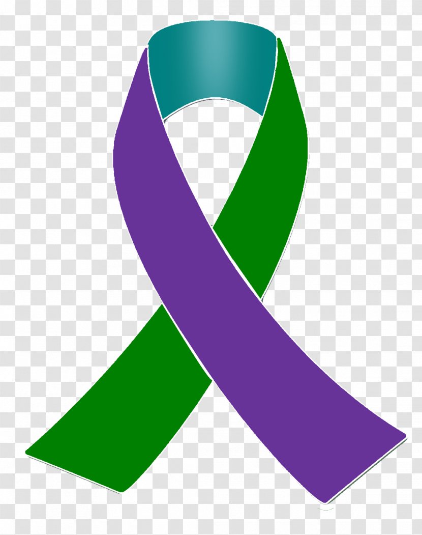 Awareness Ribbon Green Pink Gift Wrapping - Breast Cancer - Teal Book Transparent PNG