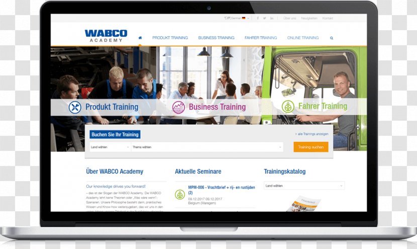 Responsive Web Design WABCO Vehicle Control Systems Digital Agency - Information Transparent PNG