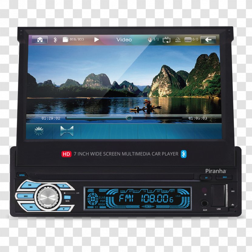 Tape Recorder USB FM Broadcasting Sound Secure Digital - Bluetooth - Piranha Transparent PNG