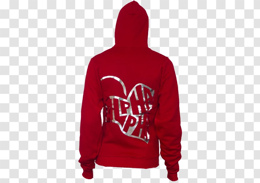 Hoodie Neck Font - Red Transparent PNG