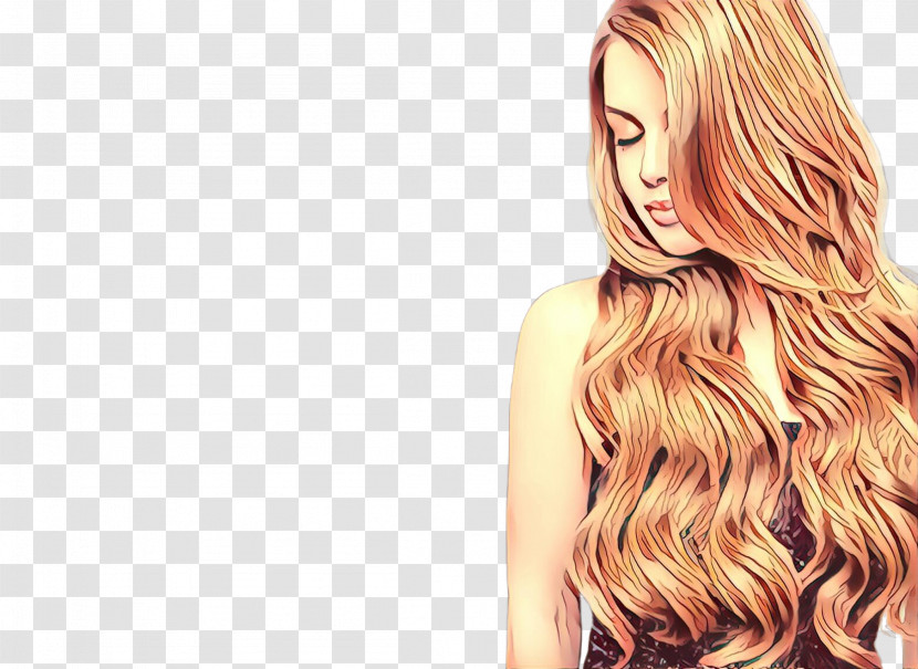 Hair Blond Hairstyle Hair Coloring Long Hair Transparent PNG
