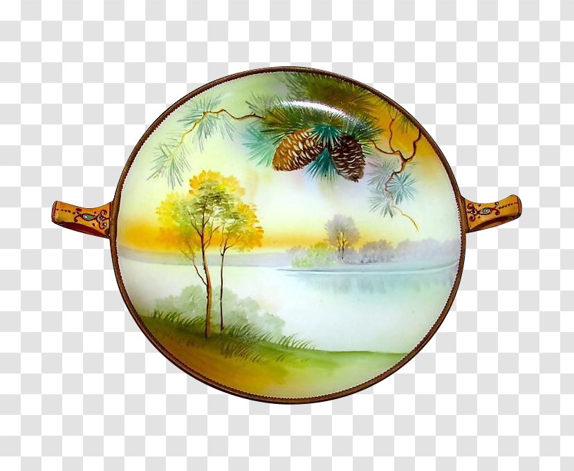 Tableware Plate - Dishware - Hand-painted Architecture Transparent PNG