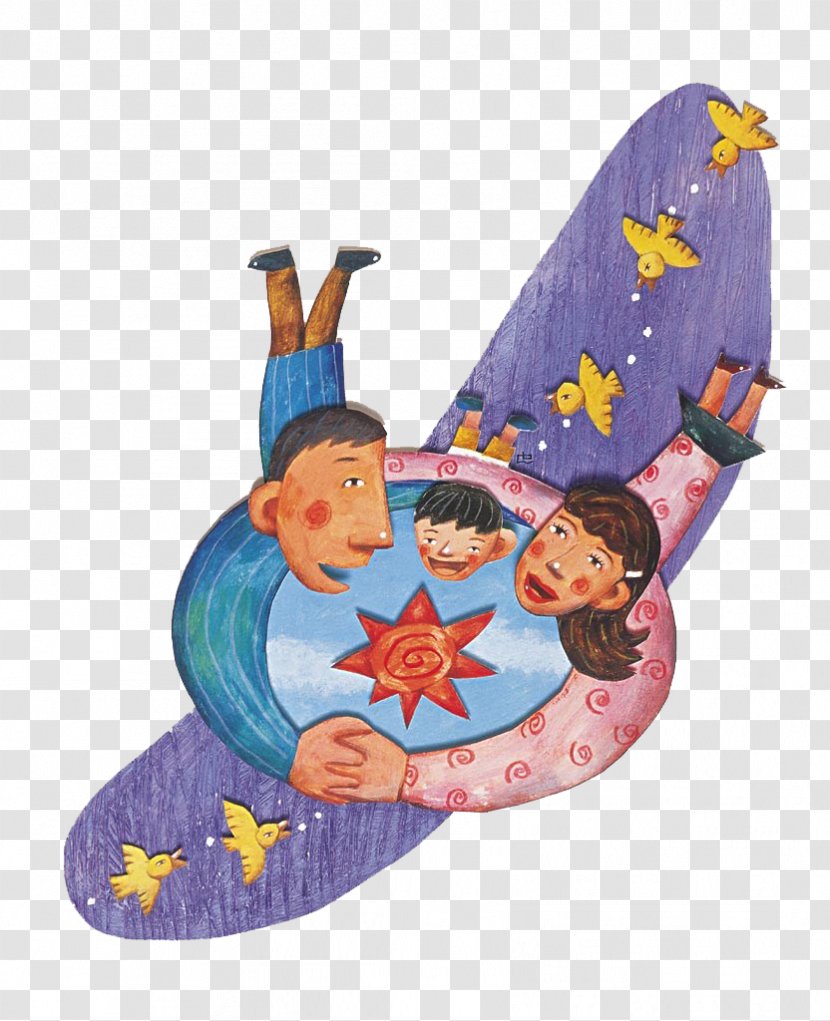 Parent Child Illustration - Children And Parents Watch Stars Transparent PNG