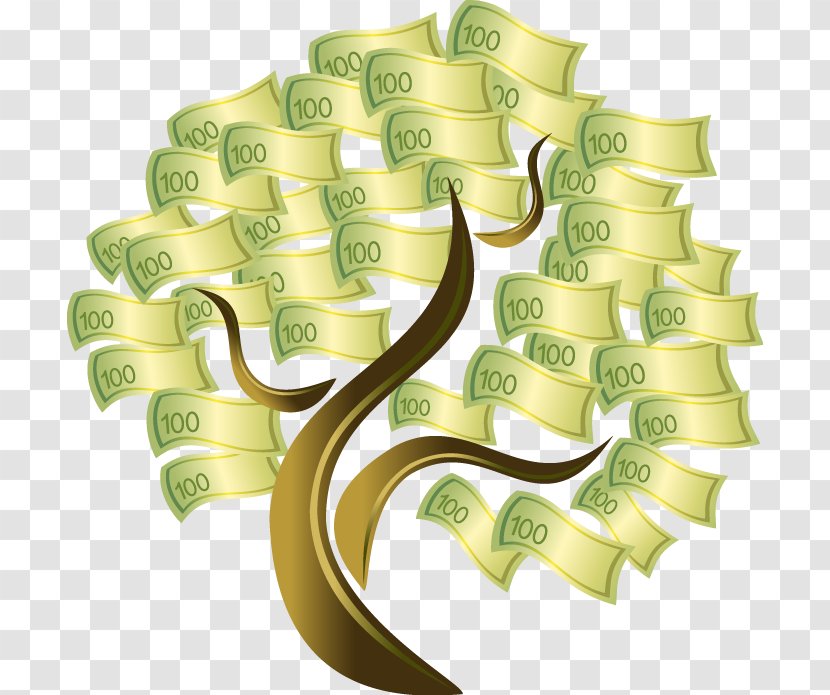 Stock Exchange Share Market - Creative Banknote Tree Transparent PNG