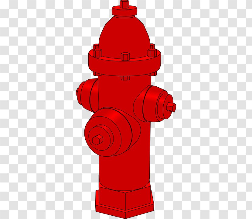 Clip Art Fire Hydrant Firefighter Engine Openclipart - Watercolor - White Blue Transparent PNG