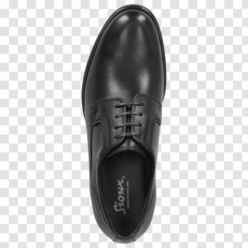 Schnürschuh Derby Shoe Leather Black - Walking - Outlet Sales Transparent PNG
