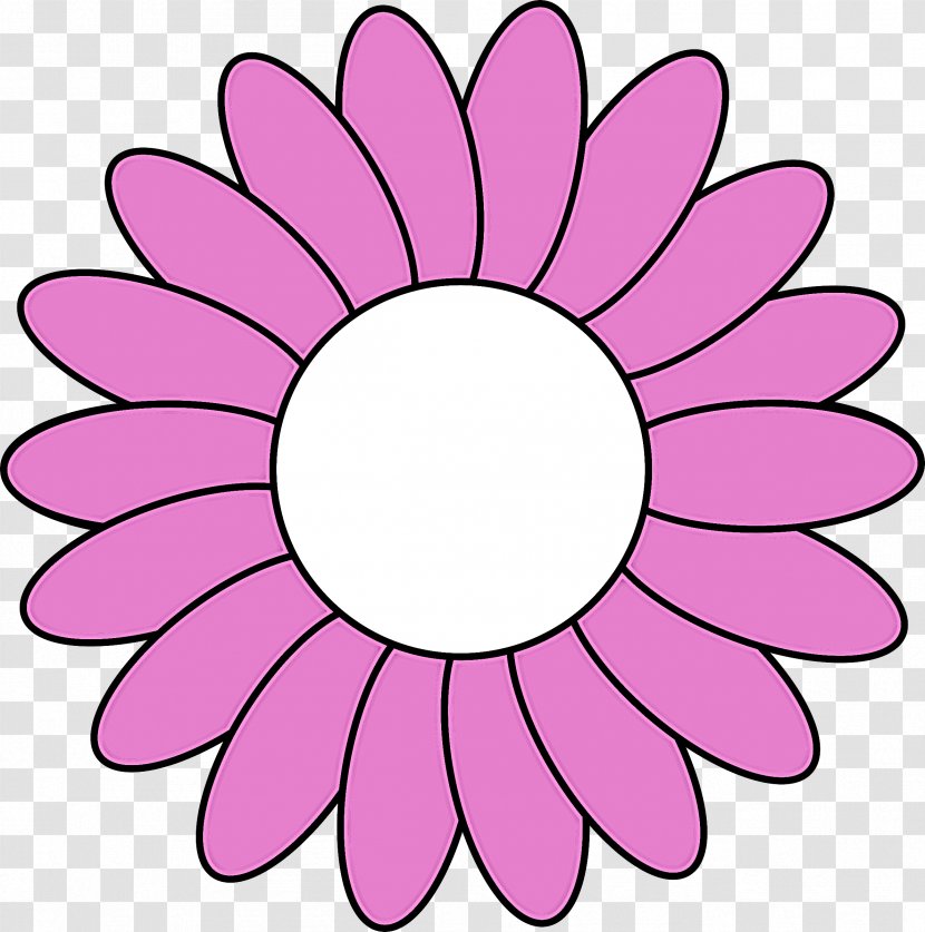 Pink Petal Clip Art Flower Plant - Gerbera - Daisy Family Magenta Transparent PNG