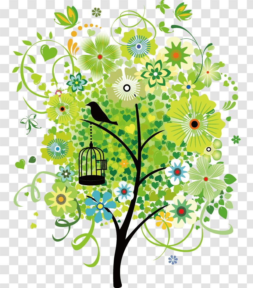 Vector Graphics Season Tree Photograph Image - Mobile Phones - Colorful Birdhouse Transparent PNG