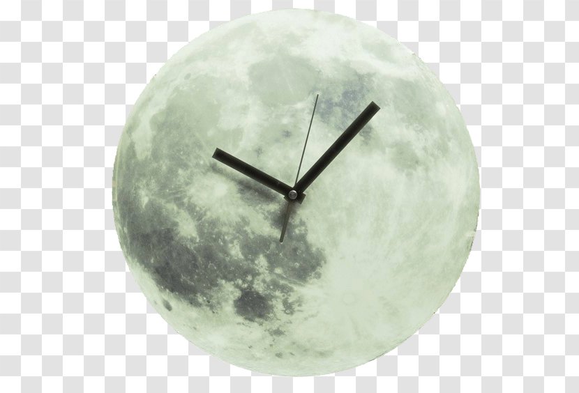 Clock Light Full Moon Wall - Bedroom Transparent PNG