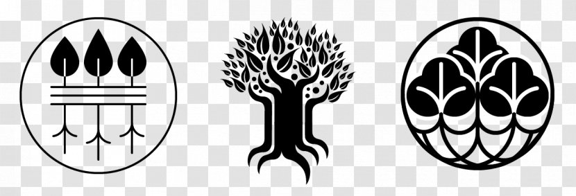 Tree Logo Root Branch - Monochrome Transparent PNG