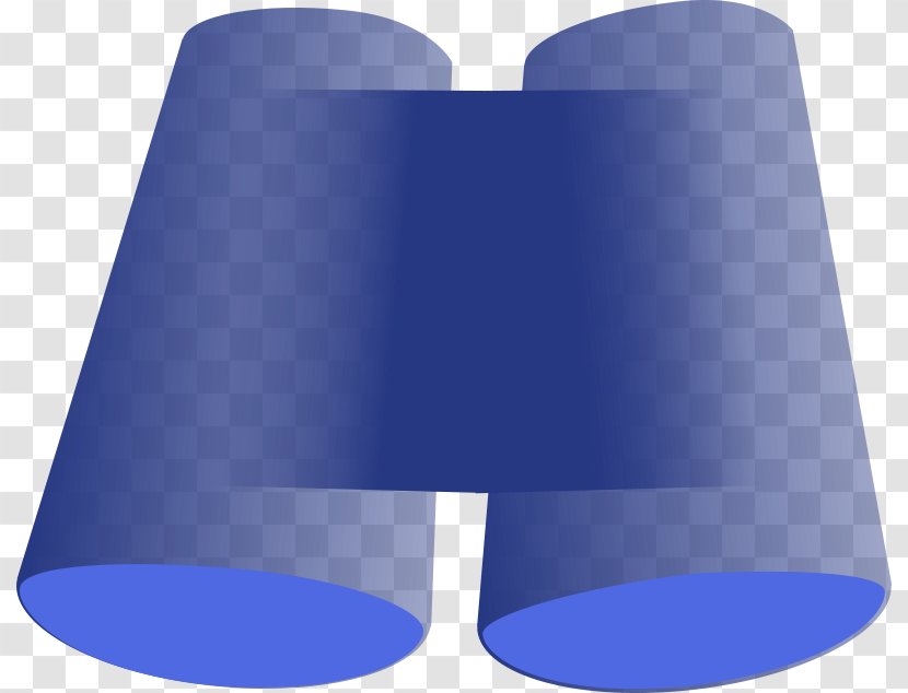 Binoculars Clip Art - Blue Transparent PNG