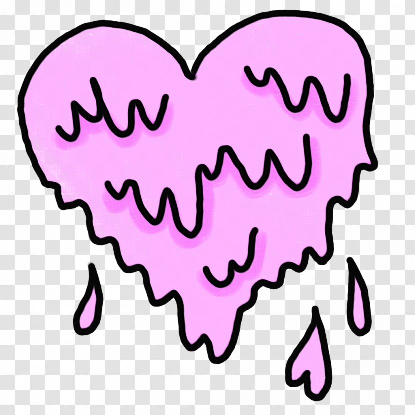 Love Background Heart - Paint - Sticker Magenta Transparent PNG