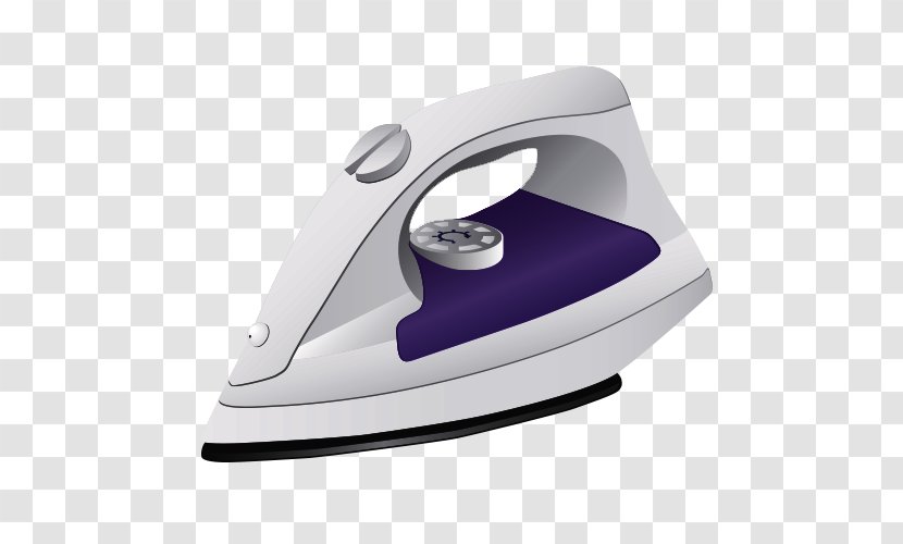 Clothes Iron Ironing - Home Appliance - Cartoon Transparent PNG