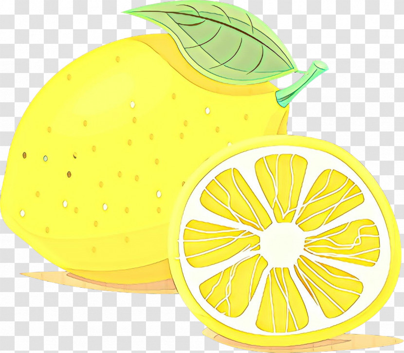 Citrus Lemon Fruit Yellow Grapefruit Transparent PNG