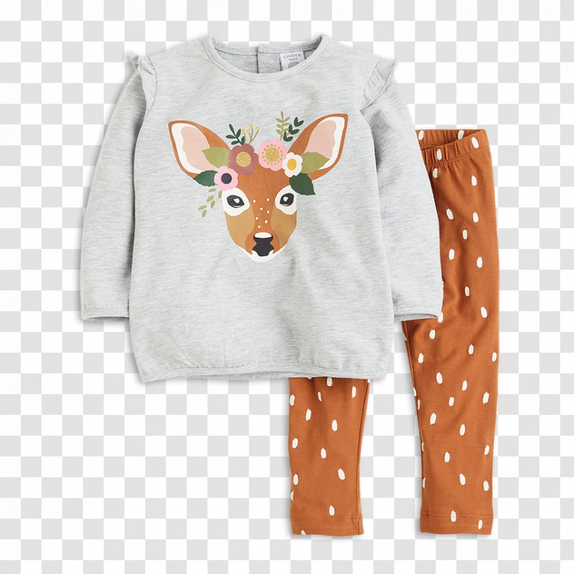 Reindeer Baby & Toddler One-Pieces Giraffe T-shirt Sleeve - Clothing Transparent PNG