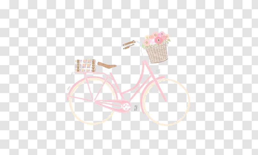 Bicycle Download - Cartoon - Pink Bike Transparent PNG