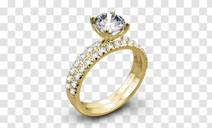 Wedding Ring Jewellery Engagement Gemstone - Platinum - Yellow Transparent PNG