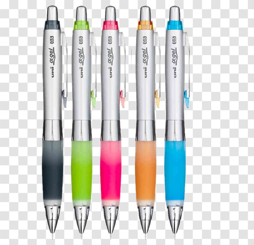 Mechanical Pencil Uni-ball U30afu30ebu30c8u30ac - 5 Colors Black Pen Transparent PNG