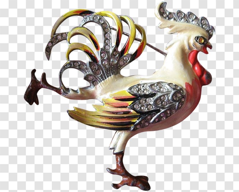 Rooster Chicken Brooch Costume Jewellery - Wing Transparent PNG