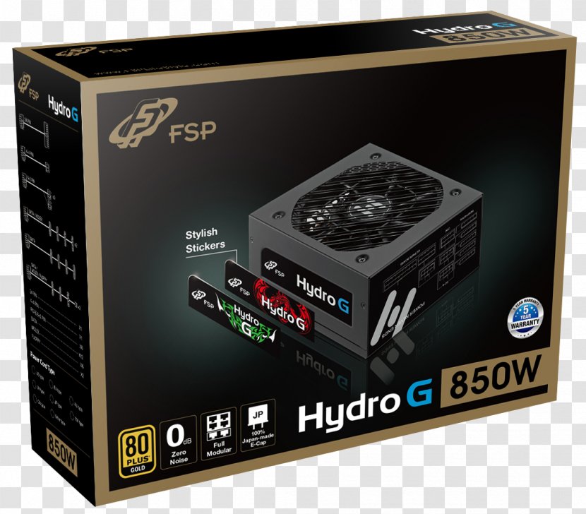 Power Supply Unit FSP Group Hydro G HG650 650W ATX12V / EPS12V SLI CrossFire Ready 80 Plus Gold Laptop - Converters Transparent PNG