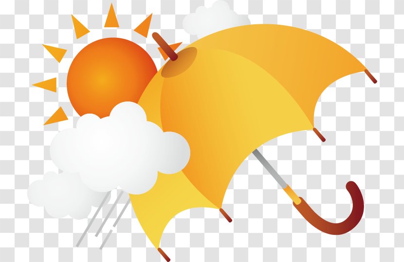 Umbrella Cloud - Vector Weather Elements Transparent PNG