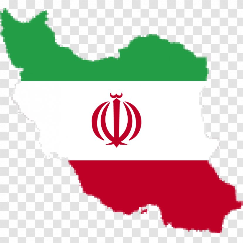 Flag Of Iran Greater Map - Tricolour Transparent PNG