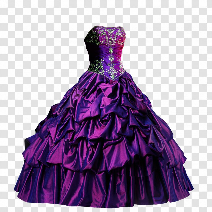 Ball Gown Dress Formal Wear Evening - Purple Transparent PNG