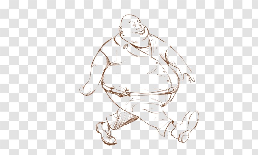 Drawing Obesity Croquis Image Cartoon - Comics - Fat Man Transparent PNG