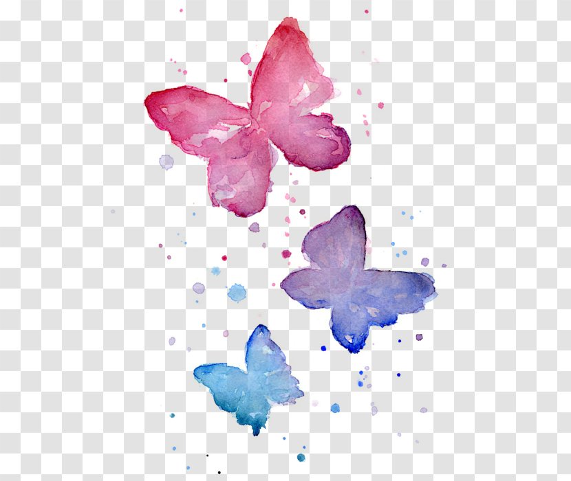 Butterfly Watercolor Painting Printmaking Work Of Art Transparent PNG