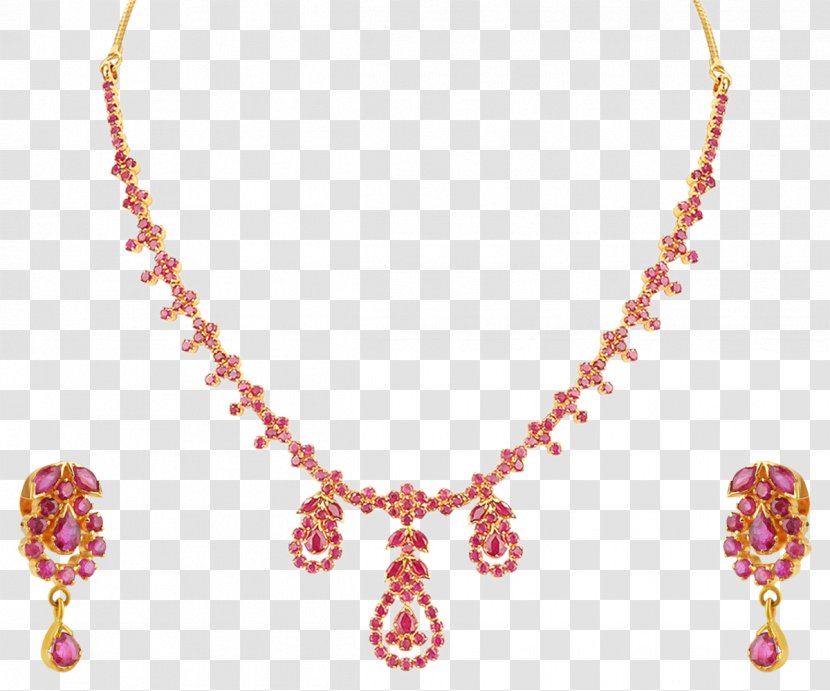 Earring Necklace Jewellery Gemstone Clothing - Ruby Transparent PNG