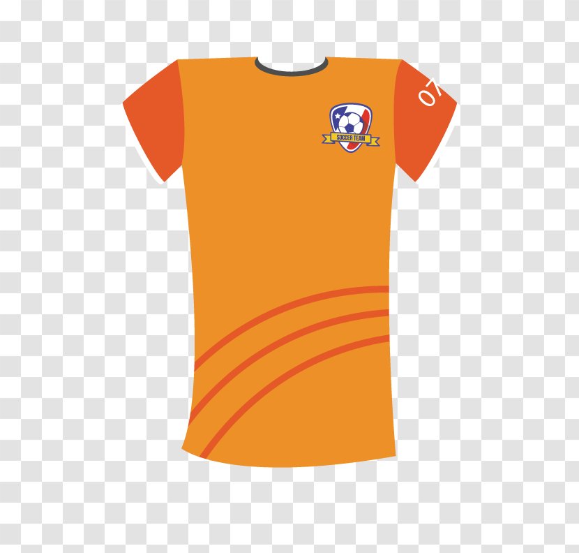 T-shirt Jersey - Top - Orange Soccer Transparent PNG