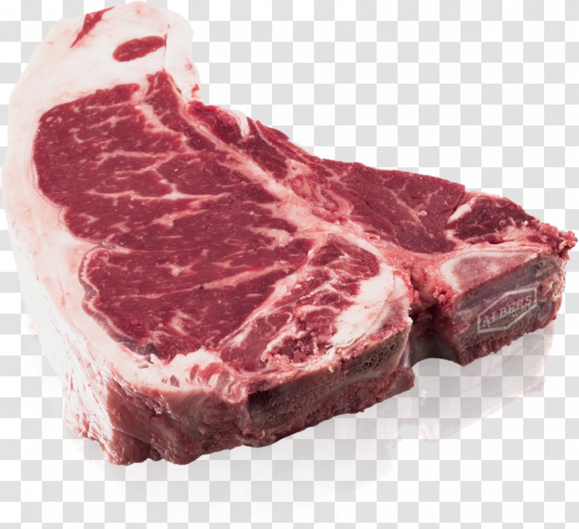 Rib Eye Steak Game Meat Sirloin Beef Flat Iron - Silhouette Transparent PNG