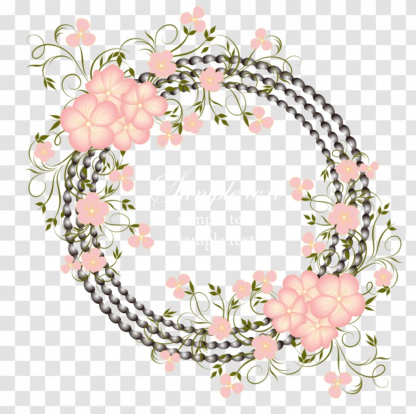 Floral Design Euclidean Vector Pattern - Pink - Beautiful Flowers BackgroundVector Material Transparent PNG