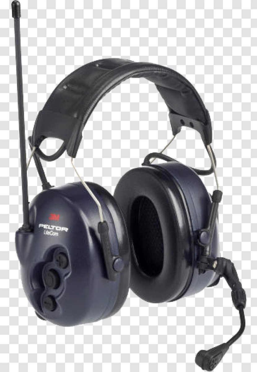 Protective Ear Caps Headset DB 3M Peltor LiteCom Earmuffs Headphones - 3m Optime I - Two-way Radio Transparent PNG