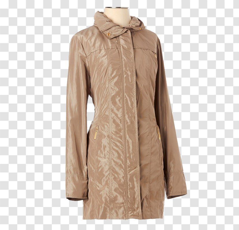 Trench Coat Beige - Jacket Transparent PNG