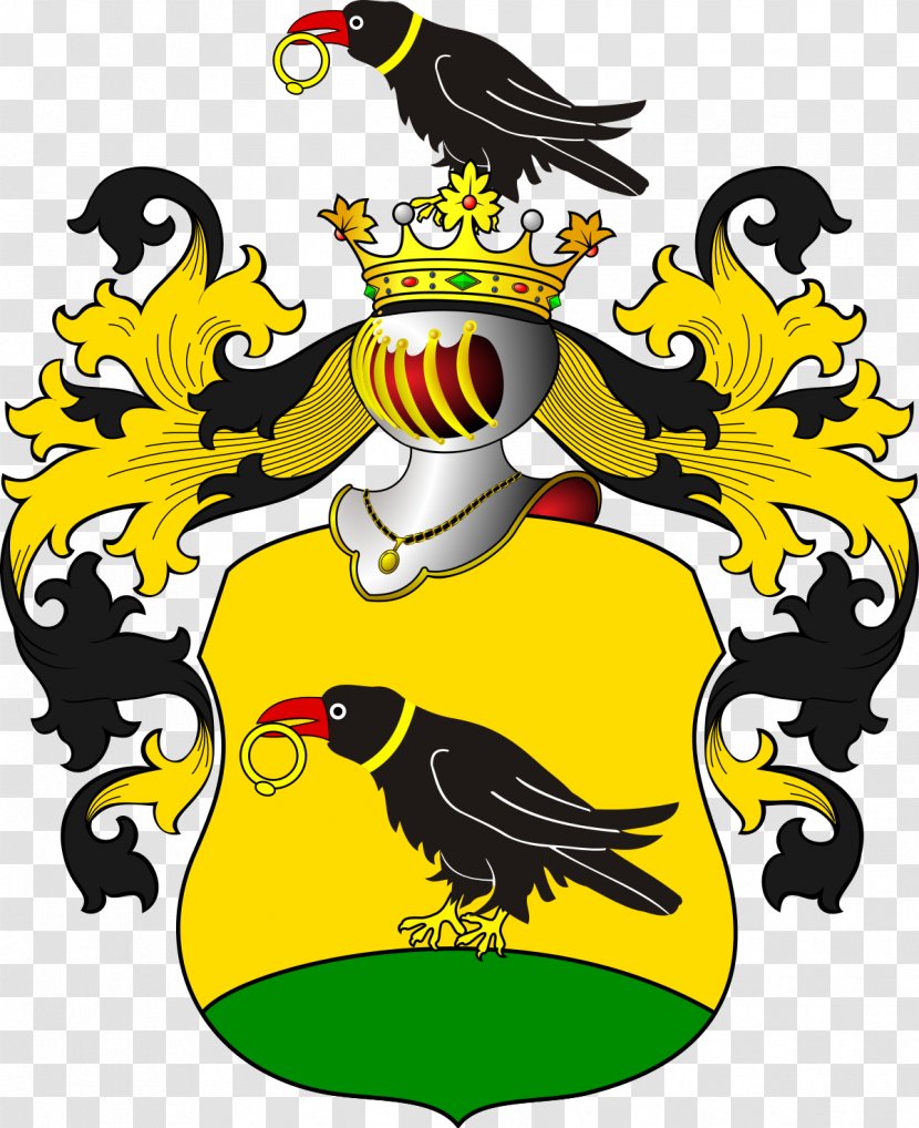 Polish Heraldry Lew II Coat Of Arms Leszczyc Ślepowron - Bird - Kietlicz Transparent PNG