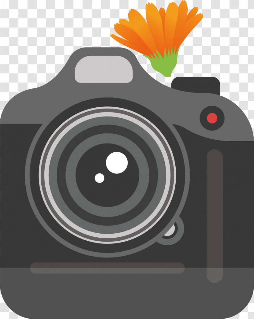 Camera Flower Transparent PNG