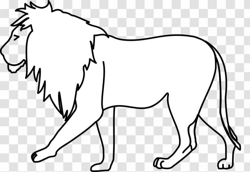 Lion White Roar Clip Art - Cartoon - Vector Transparent PNG