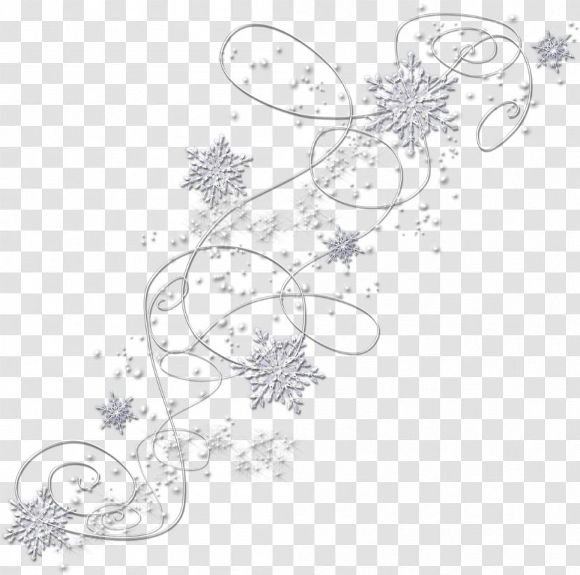 Snowflake Floral Design Light Visual Arts Pattern - White - Winter Snow Posters Decorative Material Transparent PNG