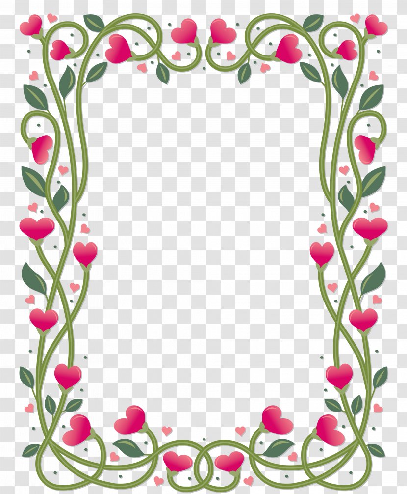 Picture Frames Floral Design - Bornlovely Transparent PNG