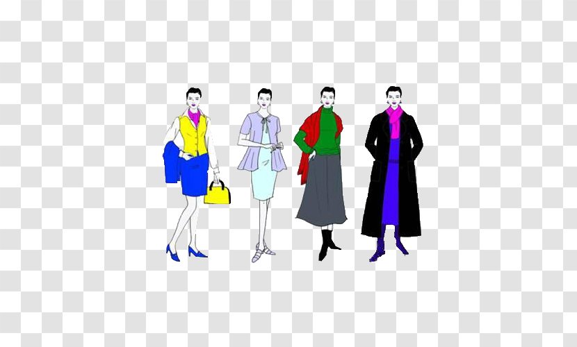 Color Theory Clothing Season - Uniform - Cartoon Model Transparent PNG